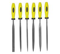 Set di 6 lime piccole Kit per lucidatura metalli ad alte prestazioni Lime in acciaio con cuscinetti piatti a triangolo tondo quadrato a punta (SIL-1113)