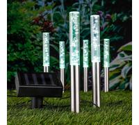 Set Di 6 Luci Solari LED Per Giardino Bubbles