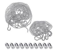 Set di 6 m di Catena a Sfere in Acciaio Inox, Argento - Accessori per Mobili, Tende, Persiane, Tapparelle