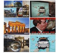 Set di 6 magneti da frigorifero Berlino | 6 pezzi | tenuta forte | foto magneti ogni 8 x 5,5 cm | souvenir tipico