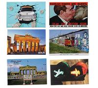 Set di 6 magneti da frigorifero Berlino | 6 pezzi | tenuta forte | foto magneti ogni 8 x 5,5 cm | souvenir tipico