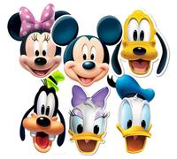 Set Di 6 Maschere Di Mickey Mouse E Amici (Minnie, Donald, Daisy, Pluto, Goofy)