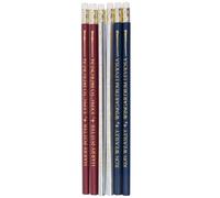 Set di 6 matite di legno con gomma e motivo Bacchetta Magica