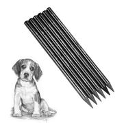 Set di 6 matite in grafite nera senza legno HB 2B 4B 6B 8B EE matite professionali per schizzi forniture artistiche matite da disegno per disegnare, scrivere, ombreggiare, colorare regalo per artisti,