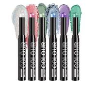 Set di 6 matite per ombretto in crema | effetto opaco | set da 6 pezzi | strumento per il trucco durevole e impermeabile per la bellezza quotidiana, viaggi, come regalo per donne, ragazze