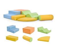 Set di 6 mattoncini morbidi per bambini per arrampicata, gattonare e giocare - Pietre in schiuma antiscivolo con morbida superficie PU - Montessori movimento giocattolo per la scuola materna e la