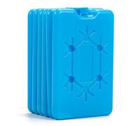 Set di 6 mattoncini refrigeranti per frigo o borsa frigo, piccole, 200 ml, ultra sottili, grandi per borsa per il trasporto del freddo, 12 ore di raffreddamento, elementi di raffreddamento piatti per