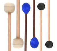 Set di 6 mazzuole per xilofono e marimba, manici in legno con punte in gomma e lana, perfetti per timpani e strumenti a percussione