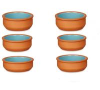 Set di 6 mini pirottini per salsa da forno a tavola piatti da portata piatto fondo piatti in terracotta tapas crème brûlée argilla cottura