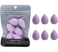 Set di 6 mini spugne per trucco, piccole spugnette per fondotinta, cipria, correttore e ombretto, viola