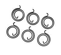 Set di 6 molle a 2,5 giri, spessore 3 mm, per la riparazione di porte domestiche