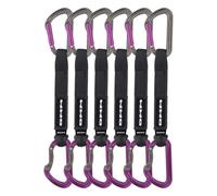 Set di 6 Moschettoni Tech-Table Quickdraws da 18 cm, Viola - Leggeri e Pratici per Arrampicata Sportiva