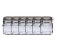 Set di 6 - Original Bormioli Fido 0,75 l top barattolo ermetico in vetro