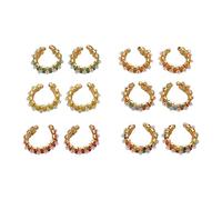 Set di 6 paia di braccialetti con design di Dio per Ganesh/Laddu Gopal/Devi Maa/Radha Krishna Haar Sringar Deità gioielli All God Statue indiane tradizionali Janmashtmi (dimensioni: 1,3 cm