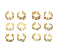 Set di 6 paia di braccialetti con disegni di Dio per Ganesh/Laddu Gopal/Devi Maa/Radha Krishna Haar Sringar divinità gioielli per Tutto Dio statua per indiano tradizionale Navratri Festival