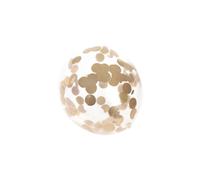 Set di 6 palloni gonfiabili con coriandoli 30 cm Oro