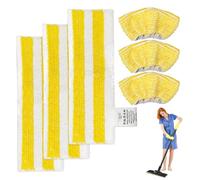 Set di 6 panni in microfibra di ricambio compatibili con Kärcher EasyFix SC 2, SC 3, SC 4, SC 5 (3 ugelli per pavimento+3 ugelli mani) per pulitore a vapore Kärcher