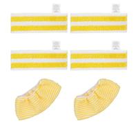 Set di 6 Panni in Microfibra di Ricambio compatibili con Kärcher easyfix SC 2, SC 3, SC 4, SC 5, 4 bocchette per pavimenti e 2 bocchetta manuale