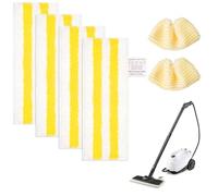 Set di 6 panni in microfibra di ricambio compatibili con pulitore a vapore Kärcher EasyFix SC1, SC2, SC3, SC4, SC5, Kärcher (4 bocchette per pavimenti + 2 ugelli manuali)