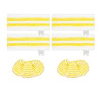 Set di 6 panni in microfibra le pulitrici a vapore compatibile con Kärcher EasyFix SC 2, SC 3, SC 4, SC 5 - Nuovo set con 4 panni per pavimento e 2 panni per la mano