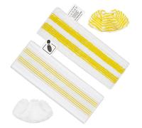 Set di 6 panni universali, compatibili con Kärcher SC 2/3/4/5. Set di 6 pezzi, comprendono 4 panni e 2 coperture