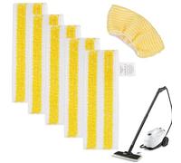 Set di 6 panni universali per pavimenti Kärcher easyfix SC 1, SC 2, SC 3, SC 4, SC 5, pulitore a vapore, 5 bocchette per pavimenti e 1 ugello manuale, panno in microfibra per tutti i tipi di pavimento