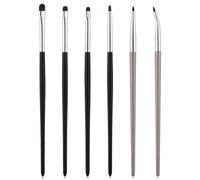 Set di 6 pennelli da trucco per occhi, mini pennelli per eyeliner, piccoli pennelli per ombretto per piegare il trucco degli occhi, gel, correttore liquido in crema, evidenziatore, sfumatura