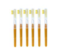 Set di 6 pennelli per ciglia facili da viaggio, set di 6 pezzi, per ricci compatti e rinforzatori di volume, per borsa per il trucco