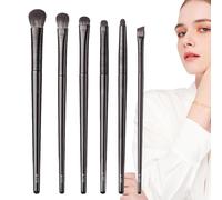 Set di 6 pennelli per ombretto, morbidi e sintetici, per sfumare le sopracciglia, set di pennelli da trucco per donne, ragazze, mogli, fidanzate, sorelle, spiaggia, palestra, viaggi di lavoro, feste