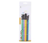 Set di 6 pennelli professionali per acquerelli, per guazzi, acquerelli, olio, pittura acrilica, miniature, artisti, pennelli acrilici