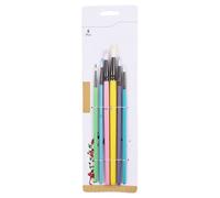 Set di 6 pennelli professionali per acquerelli, per guazzi, acquerelli, olio, pittura acrilica, miniature, artisti, pennelli acrilici