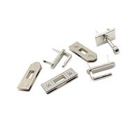 Set di 6 pezzi di chiusura per borsa in metallo, facile installazione, multiuso, parti di ricambio per borse alla moda, bianco, One Size