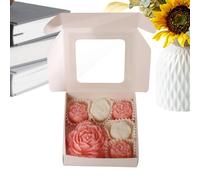 Set di - 6 pezzi di di soia, di aromaterapia per il rilassamento, rosa peonia lunga durata | per le donne mamma sorella fidanzata compleanno matrimonio san va