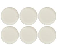 Set Di 6 Piatti Da Colazione MYNTE Butter Cream Crema Bianca 19,5Cm Ib Laursen
