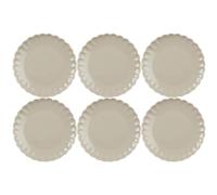 Set Di 6 Piatti Da Dessert MYNTE Latte Crema Beige D. 19,5Cm Ib Laursen