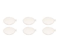 Set Di 6 Piatti Da Insalata MARINA PESCE D. 21Cm Bianco Ceramica Virginia Casa