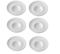 Set di 6 Piatti da Risotto con Fondo a cappello di prete Ø27 Porcellana Raffinata Vista Ale-gre per Hotel Ristoranti Sala Ricevimenti uso domestico Eleganza & Qualità Professionale Catering & Eventi