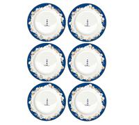 Set Di 6 Piatti Da Tavola BLUE LIGHTHOUSE Faro 26,5cm In Porcellana Easy Life
