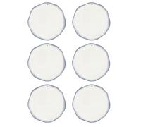 Set Di 6 Piatti Da Tavola IRIS BLUE EDGE Con Gradiente 26Cm Bastion Collections