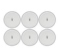 Set Di 6 Piatti Da Torta WILD THING Con Zebra D. 19Cm Bastion Collections