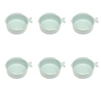 Set Di 6 Piatti Fondi MARINA PESCE D. 15CM Blu Aqua Ceramica Virginia Casa