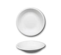 Set di 6 Piatti Fondi porcellana bianca - D 20,5 cm - ROMA