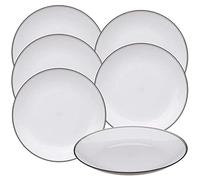 Set di 6 piatti grigio WellHome.