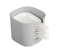 Set di 6 piatti per salse per immersione, con manico, vassoio per salse, vassoi per ketchup e yogurt, robusto server per condimenti per cena, snack in famiglia, picnic, cucina commerciale, 9,2 x 12,5