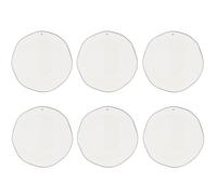 Set Di 6 Piatti Piani, Piatti KLEINES HERZ Neri D. 27Cm Bastion Collections