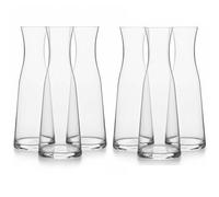 Set di 6 piccole Caraffe in Vetro Professionale UN QUARTO DI LITRO bottiglia 25cl Moderna elegante Brocca bottiglia anche come porta fiori da Tavola ristoranti hotel Elegante Design MADE IN ITALY