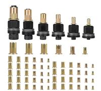 Set di 6 pinze per rivetti M3 M4 M5 M6 M8 M10, dadi di spinta, rivetti con 66 dadi, per rivettatrice manuale