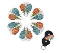 Set di 6 plettri per chitarra con funzioni cerebrali sinistra e destra, set di plettri per basso personalizzati su entrambi i lati, con scatola portaoggetti, plettri per ukulele, accessori per uomini