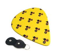 Set di 6 plettri per chitarra con rullo compressore per Camion da Costruzione, con custodia, adatti per chitarre elettriche e acustiche, 0,96 mm