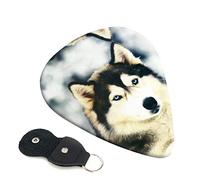 Set di 6 plettri per chitarra Siberian Hu per chitarra acustica, chitarra elettrica, basso, ukulele - sottile, medio e spesso